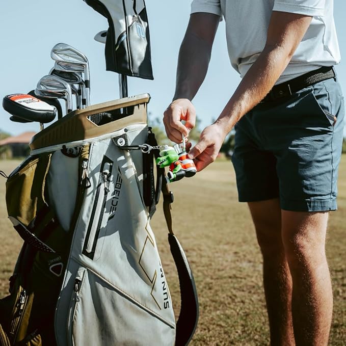 Animal Caddy Golf Tee Holder, Includes 8 Golf Tees, Fun Golf Accessory for Men & Women, Golf Gift