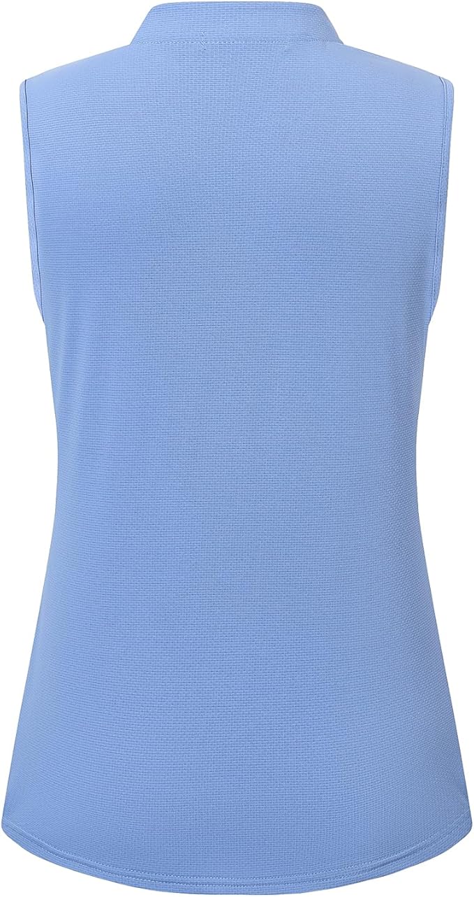 Womens Sleeveless V Neck Golf Polo Shirts