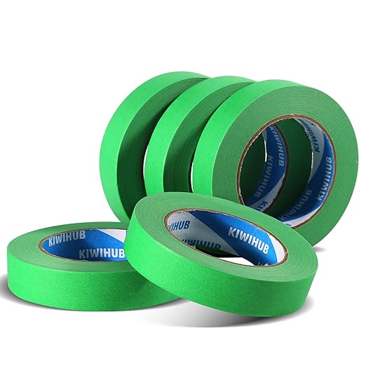 Green Painters Tape, 1 inch x 60 Yards x 10 Rolls - Image 2