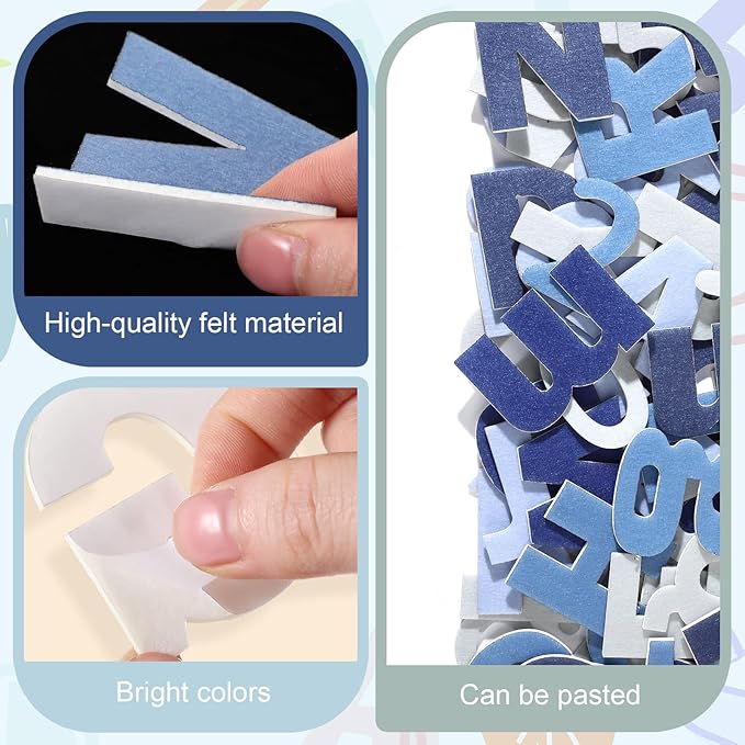 Breling 310 Pieces Felt Bulletin Board Letters Sticker - Image 3