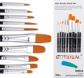 GOTIDEAL Paint Brush Set, Small Nylon Hair Brushes by GOTIDEAL
