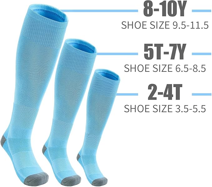 QBK Youth Baseball Socks & Belt Combo Set for Kids 2-16 Years -Softball/Tee Ball Accessories (1 Pair + 1 Belt, Unisex)