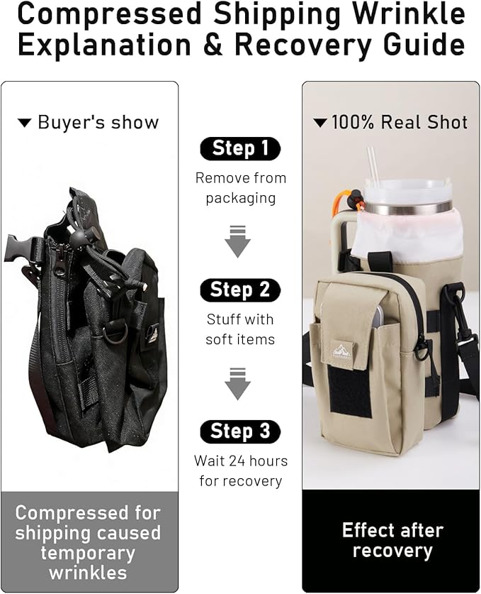 Nefeeko Magnetic Gym Bag, Water Bottle Holder with Phone Pouch, Adjustable Sling Strap, Detachable 2-in-1 Design, Gym Accessories for Men and Women, Water Bottle Bag for Fitness, Sports, Travel