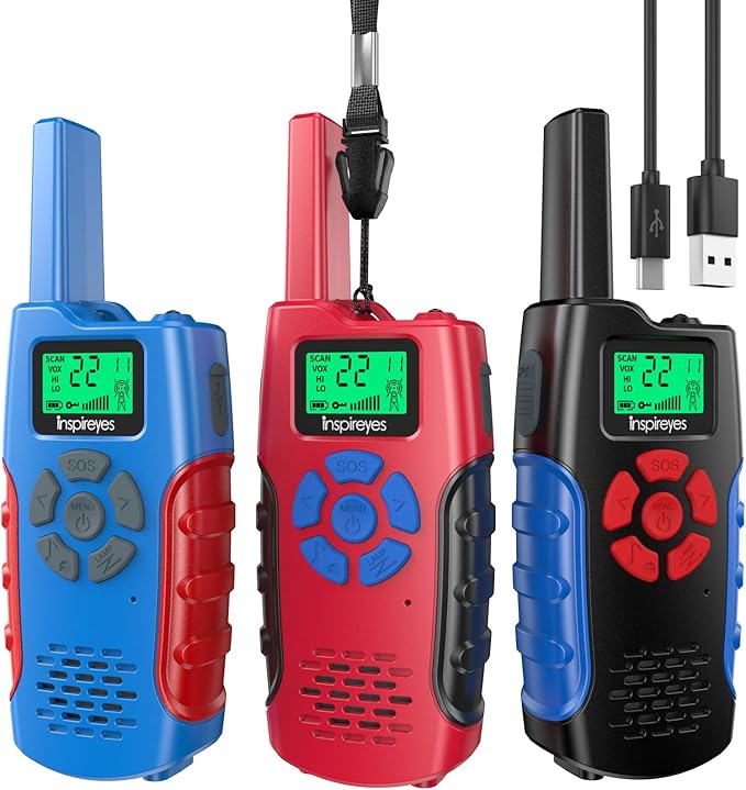 Walkie Talkies for Kids Rechargeable, Toys for Boys and Girls Ages 3-12 by Inspireyes