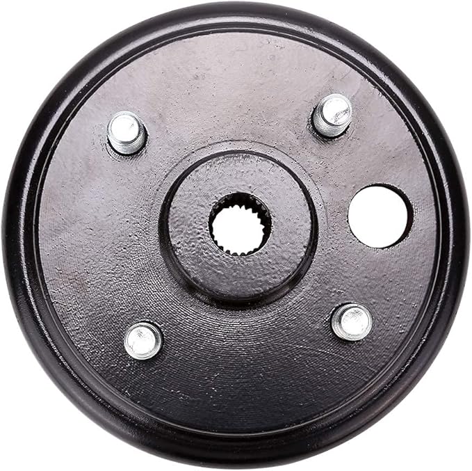 Golf Cart Brake Drum Hub Assembly for EZGO TXT PDS 1982-up Electric & 1982-1993 2-Cycle Gas, Replace OEM# 19186G1P