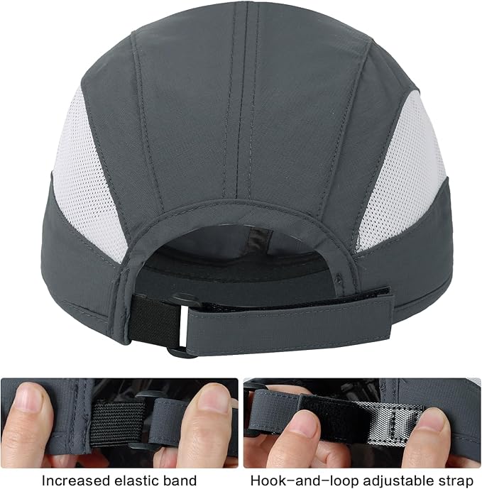 HH HOFNEN Quick Dry Baseball Cap Unstructured Running Cap Water-Resistant UPF 50+ Mesh Golf Sun Hats for Men Women