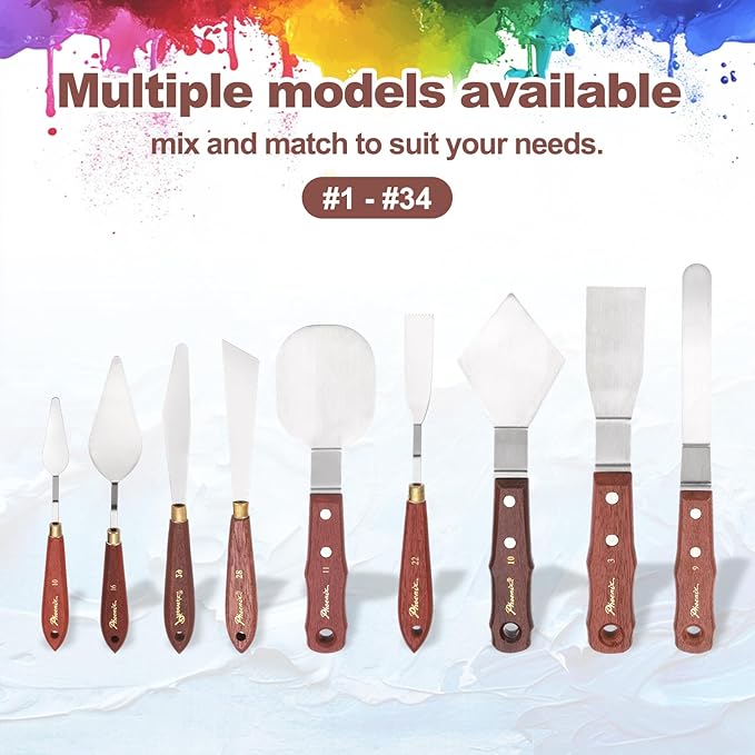 MECCANIXITY Pack of 1 Palette Knife No.10, 8.2" Long Palette Knives - Image 5