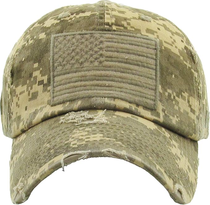 KBETHOS Flag USA America Military Thin Blue Line Thin Red Line Vintage Distressed Baseball Cap Dad Hat Unisex Adjustable…