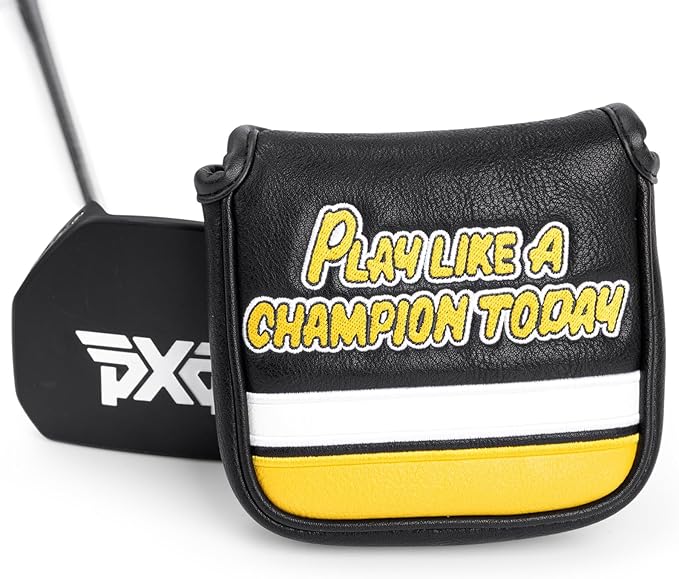 Golf Headcovers Play Like A Champion Today Golf Club Head Covers Advanced Embroidery Premium Leather Driver Headcovers Fairway Wood Covers Hybrid Cover Golf Mallet Putter Cover for DF3 OZ1