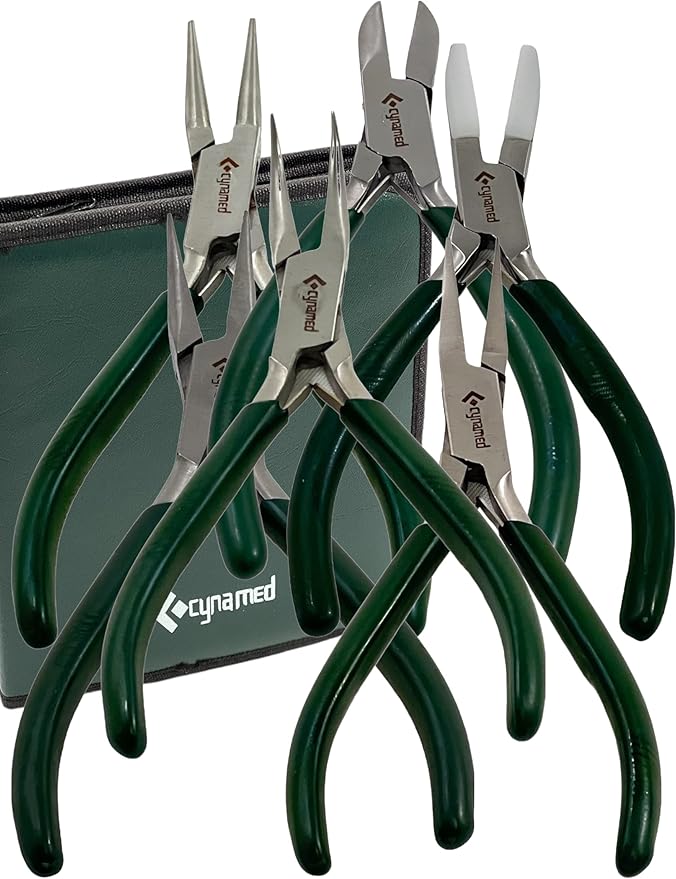 Premium 7-Pcs Jewelers Pliers Set Jewelry Tools Kit -Jewelry Making Pliers Tools - Image 4