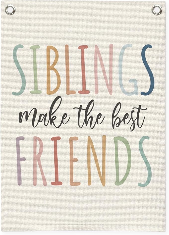 Kids Room Decor, Sisters Make The Best Friends, Boho Girls Bedroom Playroom by Unknown