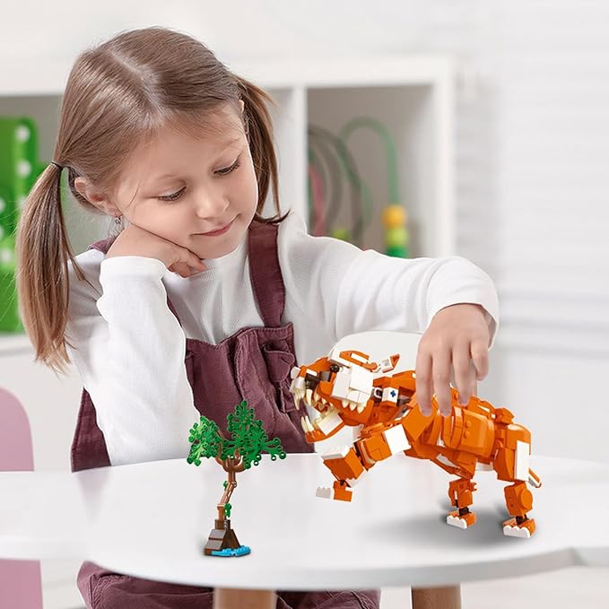Creator 3 in 1 Building Set, Rebuilds into 3 Different Safari Animal Figures- - Image 5