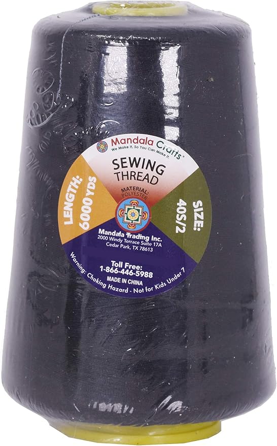 Mandala Crafts 4 Pack of Serger Threads Cones Spools - Image 3