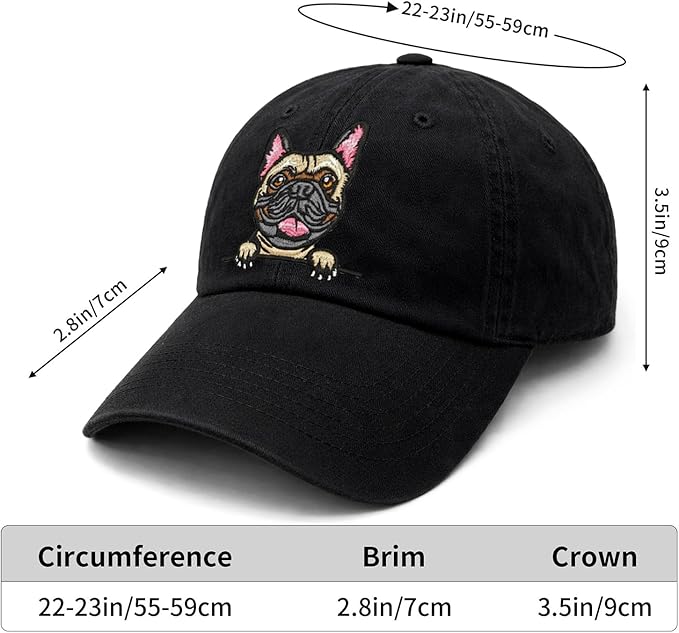 Pet Dog Lover Gifts,Embroidered Dog Baseball Hats for Men Women Dad Mom