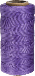 Uxcell 150D 0.8mm Flat Waxed Thread, 284 Yards Polyester, Dark Purple, Leather by uxcell