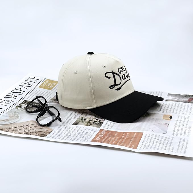 Embroidered Baseball Cap, Cotton Dad Hat, Fun & Heartfelt Stitching, Adjustable Casual Outdoor Hat for Men Women