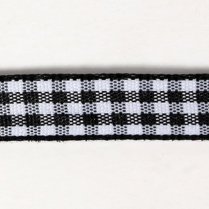 Buffalo Check Ribbon Black and White Gingham Ribbon 25 Yards - Image 9