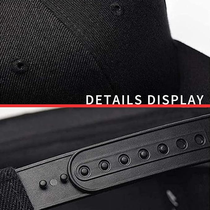 Snapback Hats for Men Flat Bill Hats for Men Black SkullHat Flat Brim Hat Fitted Hats Baseball Caps