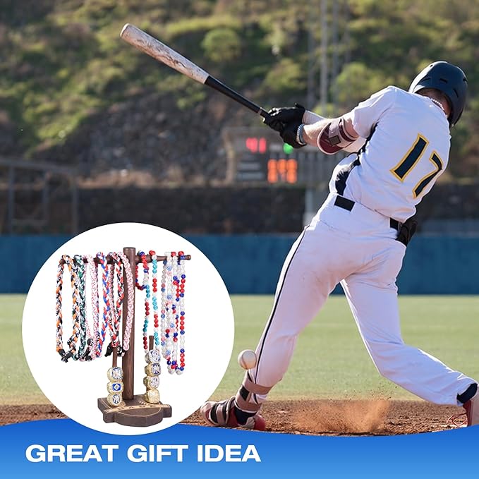 Baseball Drip Holder And Championship Ring Display For Room Decor, Baseball Necklace Holder Jewelry Organizer Display, Softball Sports Jewelry Stuff Accessories Gifts For Boys