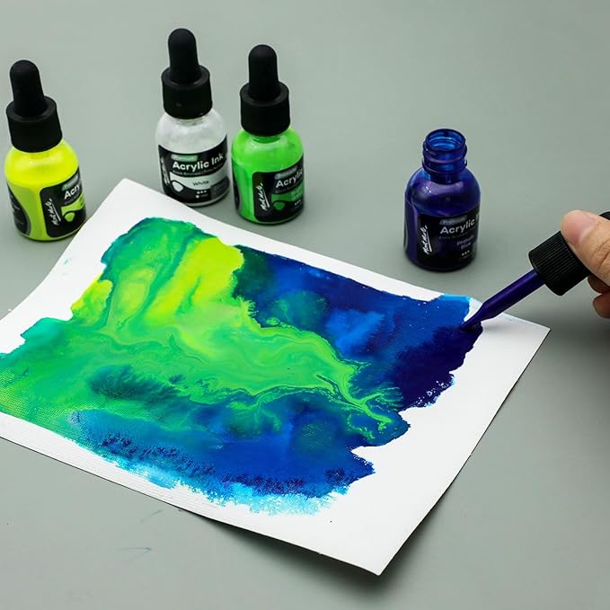 Mont Marte Acrylic Ink Premium 6pc x 20ml, Acrylic Inks - Image 2