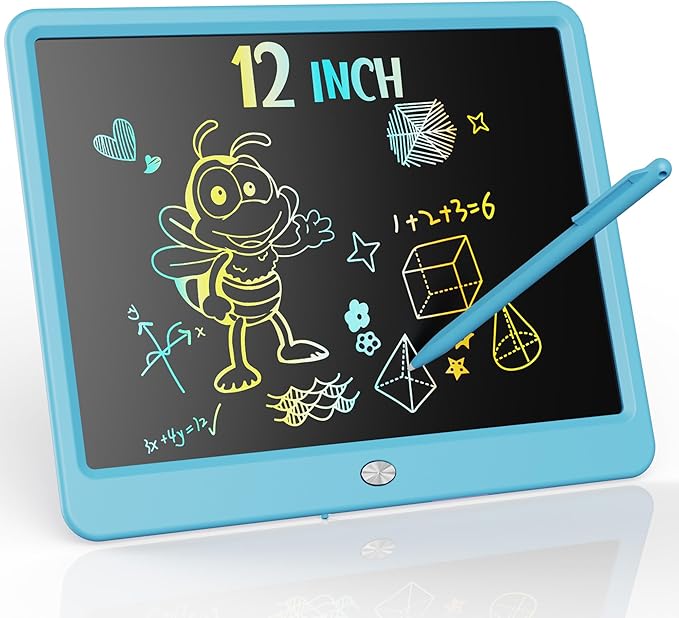 KOKODI LCD Writing Tablet, 12 Inch Colorful Toddler Doodle Board Drawing Tablet by WhereKidsLearnThroughPlay