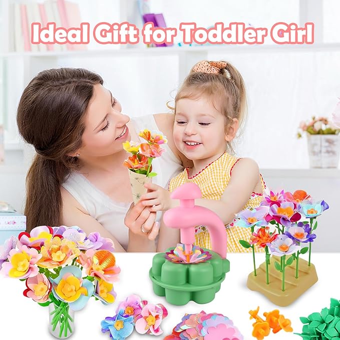 Fabric Flower Bouquets Toys, DIY Craft Kits Toys - Image 2