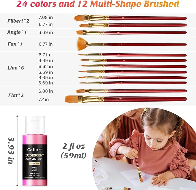 Caliart Iridescent Acrylic Paint - Image 6