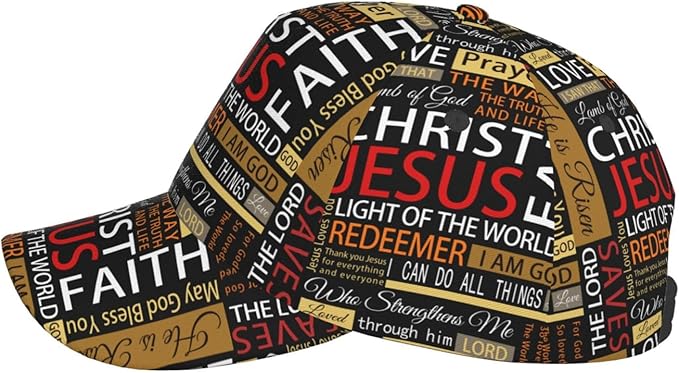 Jesus Baseball Cap Christian Trucker Hat Easter Hats Religion Snapback Cap Adjustable for Women Men