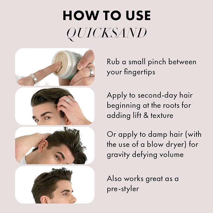 Hanz de Fuko Quicksand – Premium Men’s Hair Styling Wax & Dry Shampoo - Image 5