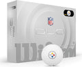 WILSON 2025 Duo Soft NFL Golf Ball - 12 Balls, White, Atlanta Falcons