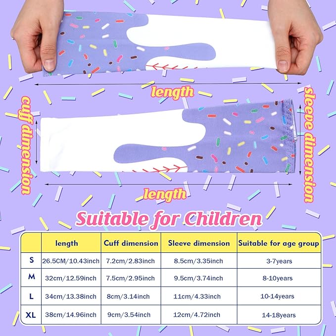 Newcotte 12 Pairs Arm Sleeves for Kids Compression Football Baseball Arm Sleeve Youth UV Protection Breathable Cooling Sleeve