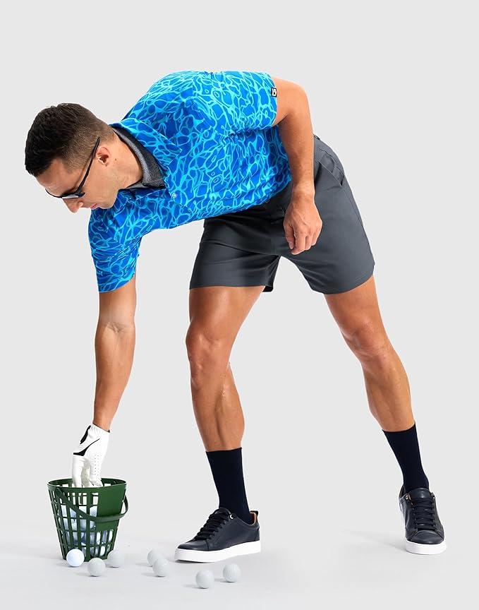 G Gradual Men's Golf Dress Shorts 5"/ 7"/ 9" Stretch Casual Work Flat Front Shorts for Men with 3 Pockets Quick Dry