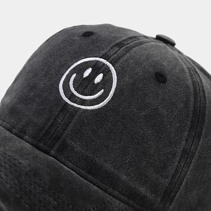 Unisex Basic Solid Baseball Cap Vintage Washed Distress Cotton Low Profile Dad Hat Adjustable Sports Hat