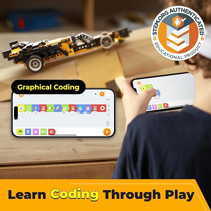 Robot R 4-in-1 Robot Building Kit, APP Remote Control STEM Coding Toys - Image 3