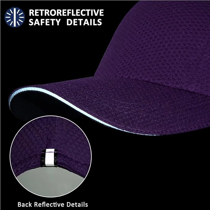 GADIEMKENSD Women's Race Day Running Cap Performance Mesh Hat - Excellent Ventilation, Lightweight, Reflective Safety