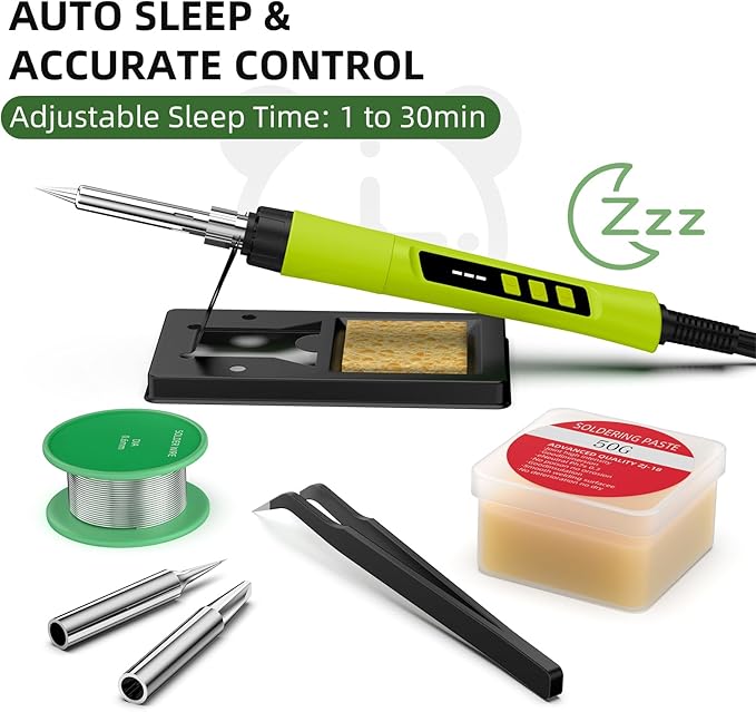 Soldering Iron Kit, 190W Soldering Gun, 110V LED Solder Kit - Image 5