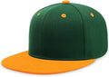 CHOK.LIDS Flat Bill Visor Classic Snapback Hat Blank Adjustable Brim High Top End Trendy Color Style Plain Tone Baseball Cap