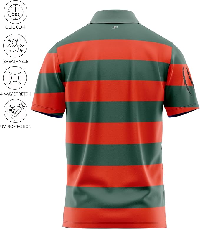 Funny Parody Golf Polo Shirt – Fun Movie Performance Quick Dry UPF Sun Protection Moisture Wicking Casual Wear Shocker Golf