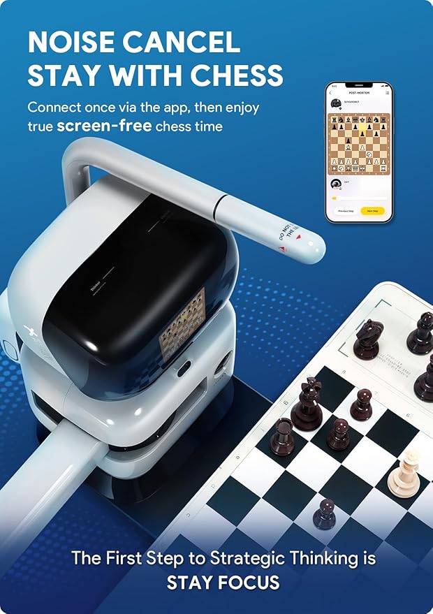AI Chess Robot with Robotic Arm Electronic Computer Chess Board– 25 AI Levels - Image 6