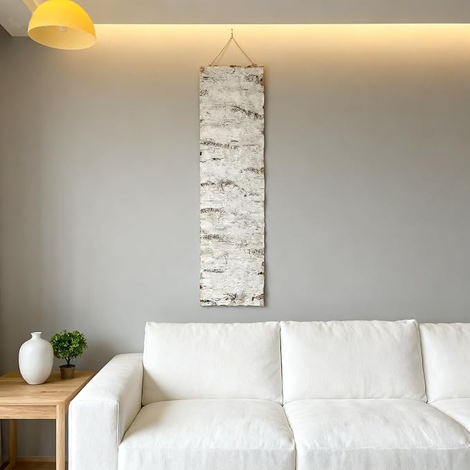 Artificial Birch Bark 3D Realistic Texture 78.7in*19.7in（10.8 Sq.ft）Silicone - Image 4