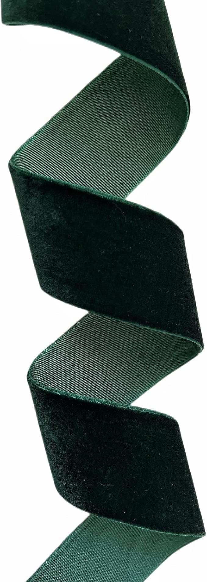 Hunter Green Velvet Ribbon, 1 1/2-Inch by 25-Yard Spool - Image 3