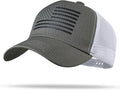 American Flag Trucker Hat - Snapback Hat, Baseball Cap for Men Women - Breathable Mesh Side, Adjustable Fit - for Casual Wear