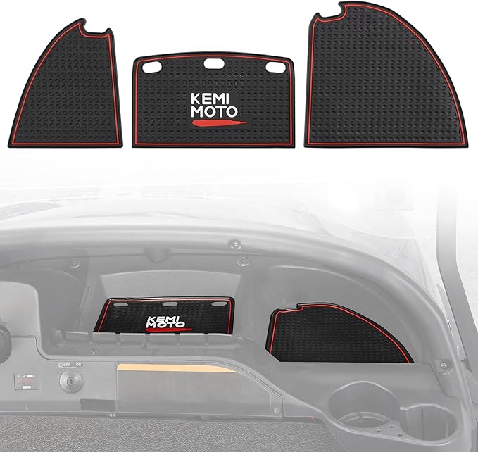 KEMIMOTO Golf Cart Dash Mats Compatible with Club Car Precedent (2004-2023) and Onward&Tempo (2007-2023), Golf Cart Accessories