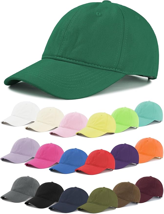 Zando Unisex Classic Baseball Caps Adjustable Sports Hats Outdoors Cotton Baseball Hat Cute Preppy Hat Golf Running Dad Hat