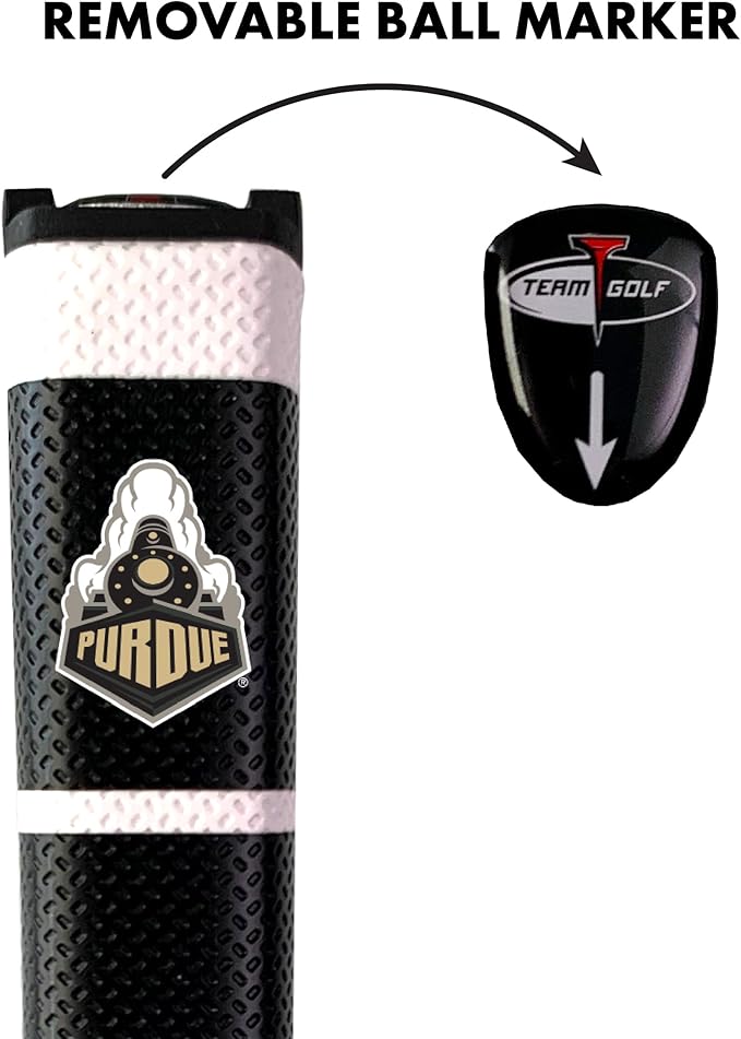 Team Golf NCAA Golf Putter Grip with Removable Gel Top Ball Marker, Durable Wide Grip & Easy to Control