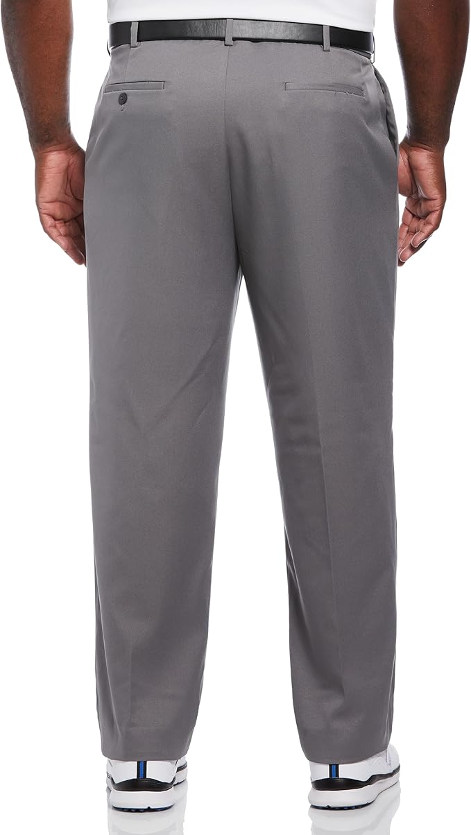 PGA Tour Men's Flat Front Golf Pant with Expandable Waistband