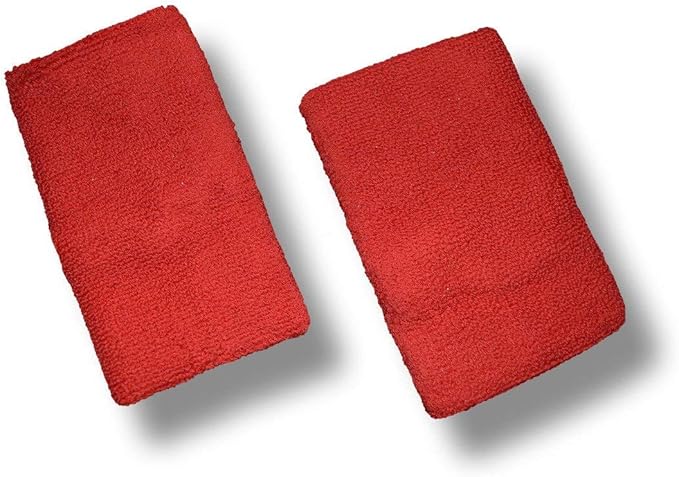 US Glove Sweat Bands for Wrists, Sports Wristbands for Men & Women, Athletic Hand Bands for Tennis, Gymnastics, Basketball, Volleyball, Baseball, Football or Gym Sport, 2-pc Cotton Arm Sweatbands 4.5"