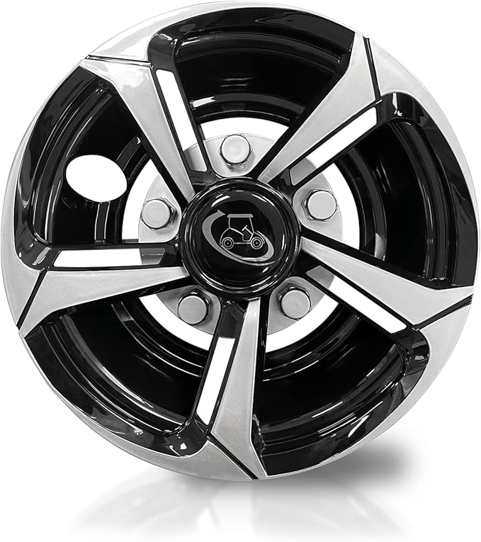 Golf Cart Wheel Covers Hub Caps for EZGO, Club Car, Yamaha Most Golf Carts- 8 Inch Set of 4, Golf Cart Hub Cap