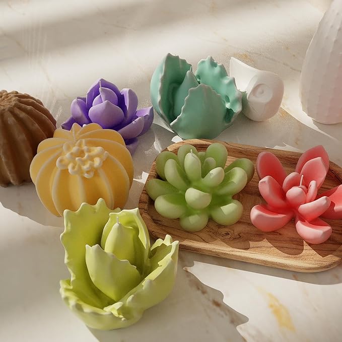 Succulent Candle Mold 16 Pcs - Image 6