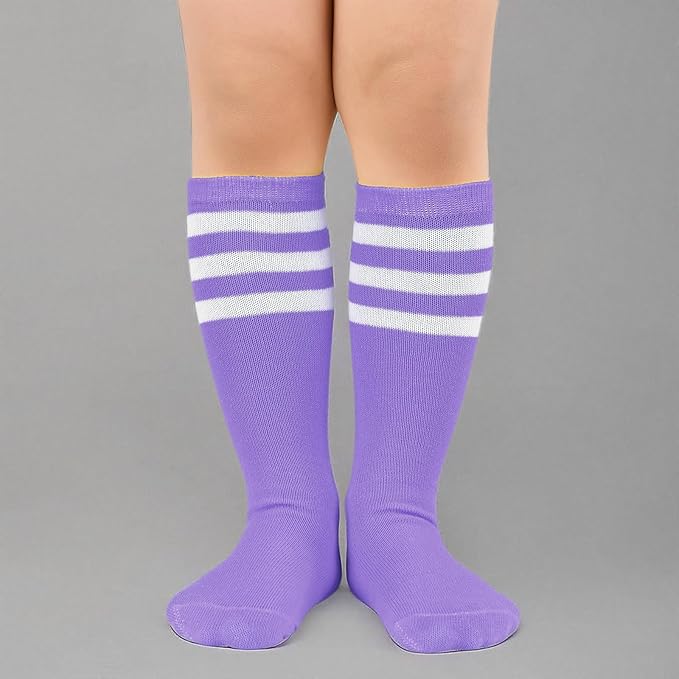 American Trends Kids Toddler Soccer Socks Youth Baseball Softball Football Socks Knee High Accessories for Girls